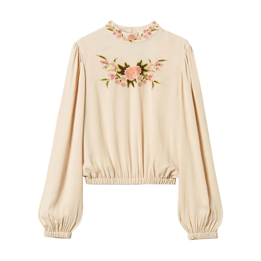 Twinset Women's Beige Multicolour Shirt For - Blouses - M - Blouses & Shirts