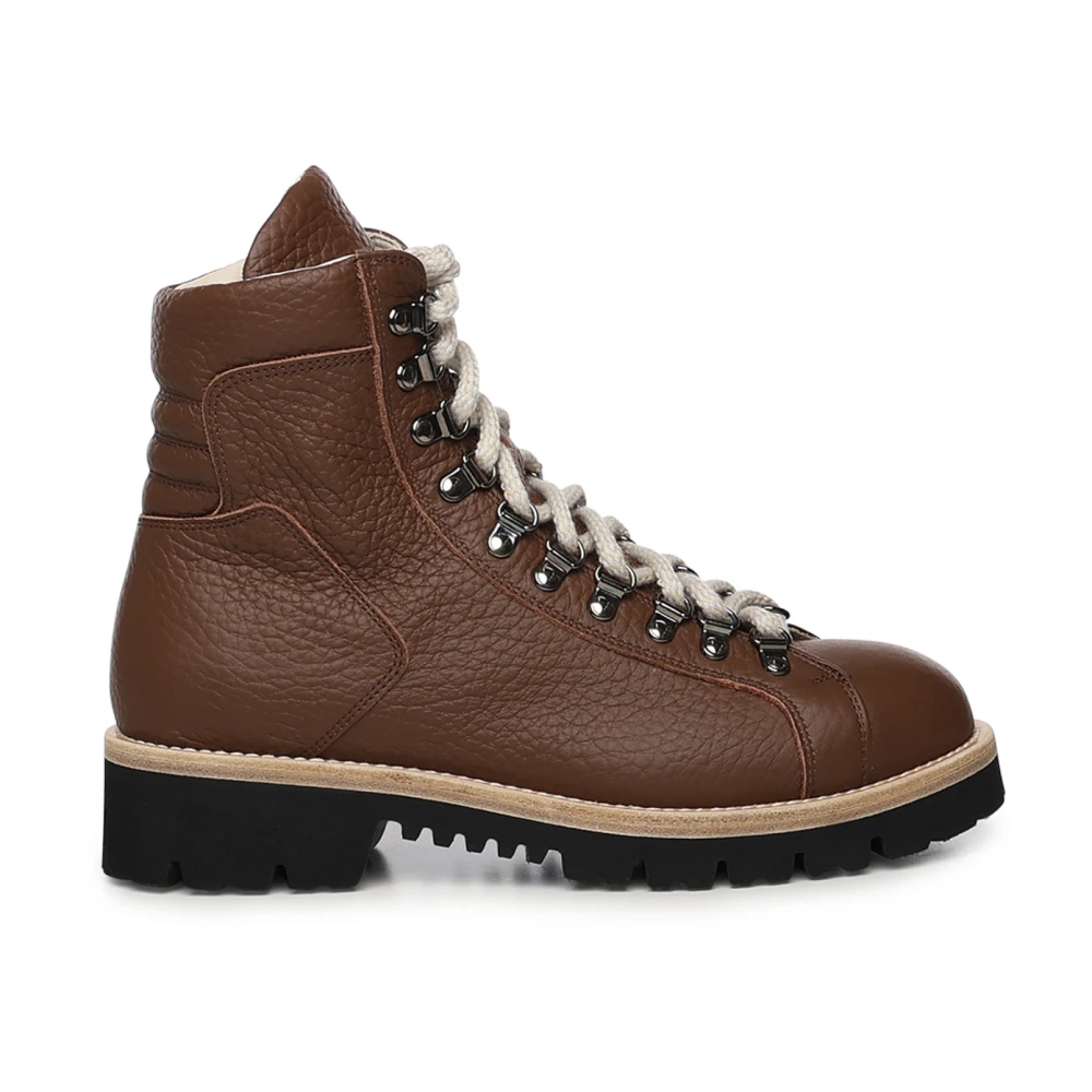 Eleventy Herren Braun Schnürstiefel