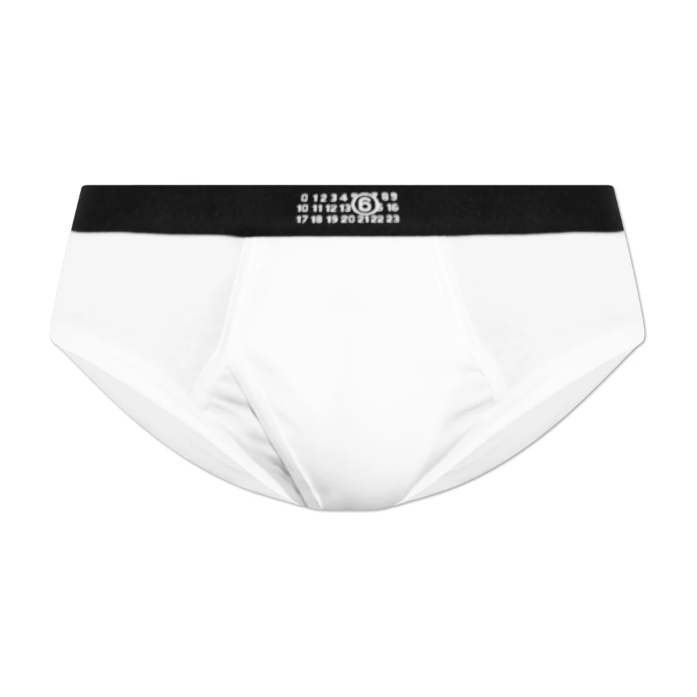 Mm6 Maison Margiela Uomo Bianco Mutande, Xl, New,