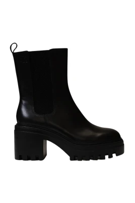 Chunky Heeled Chelsea Stövlar