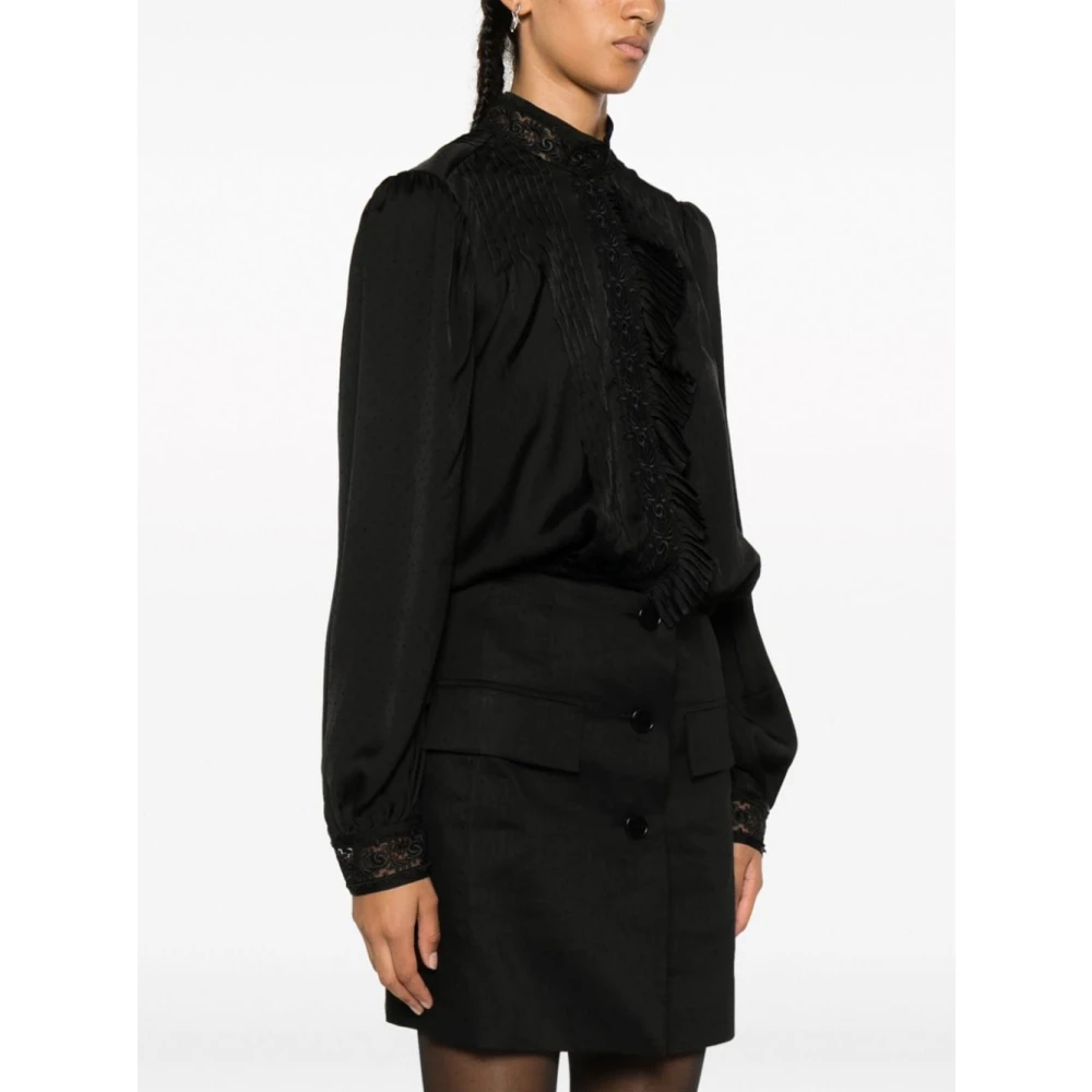 Twinset Zwarte Sweatshirts voor Dames Aw23 Black Dames
