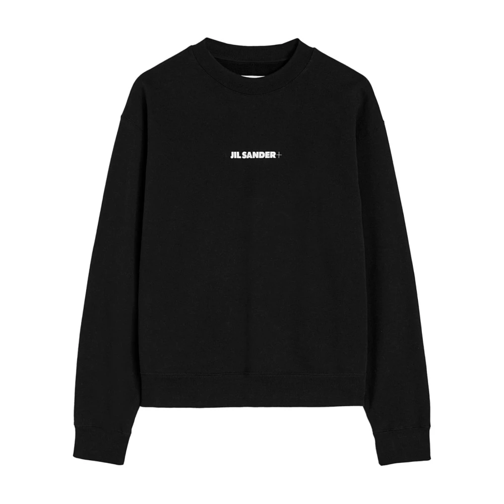 Jil Sander Zwarte Katoenen Trui Damesmode Black Dames