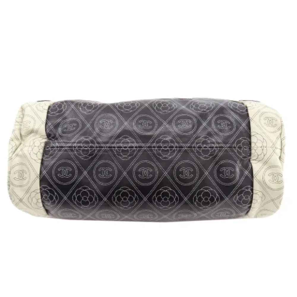 Chanel Vintage Pre-owned Leather travel-bags Black Dames