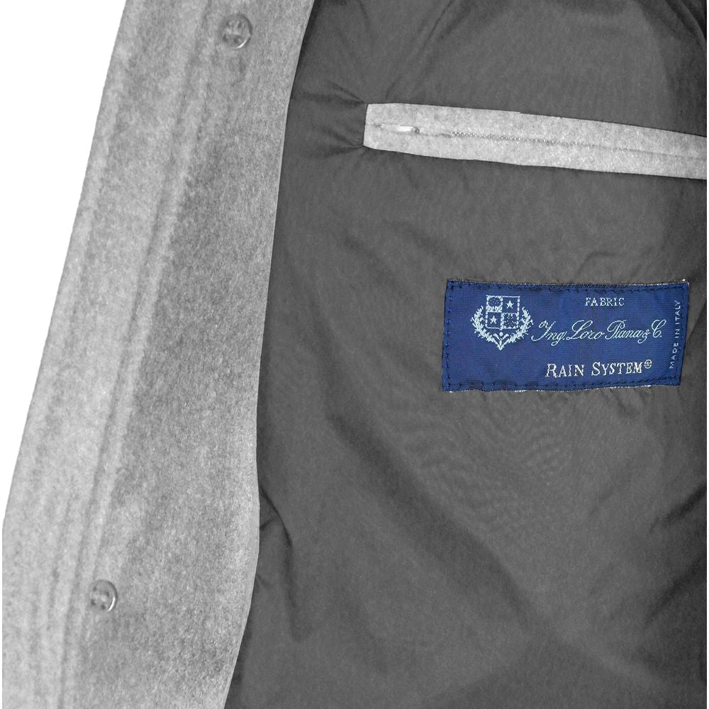 Made in Italia Grijze Virgin Wol Jack met Rain System Gray Heren