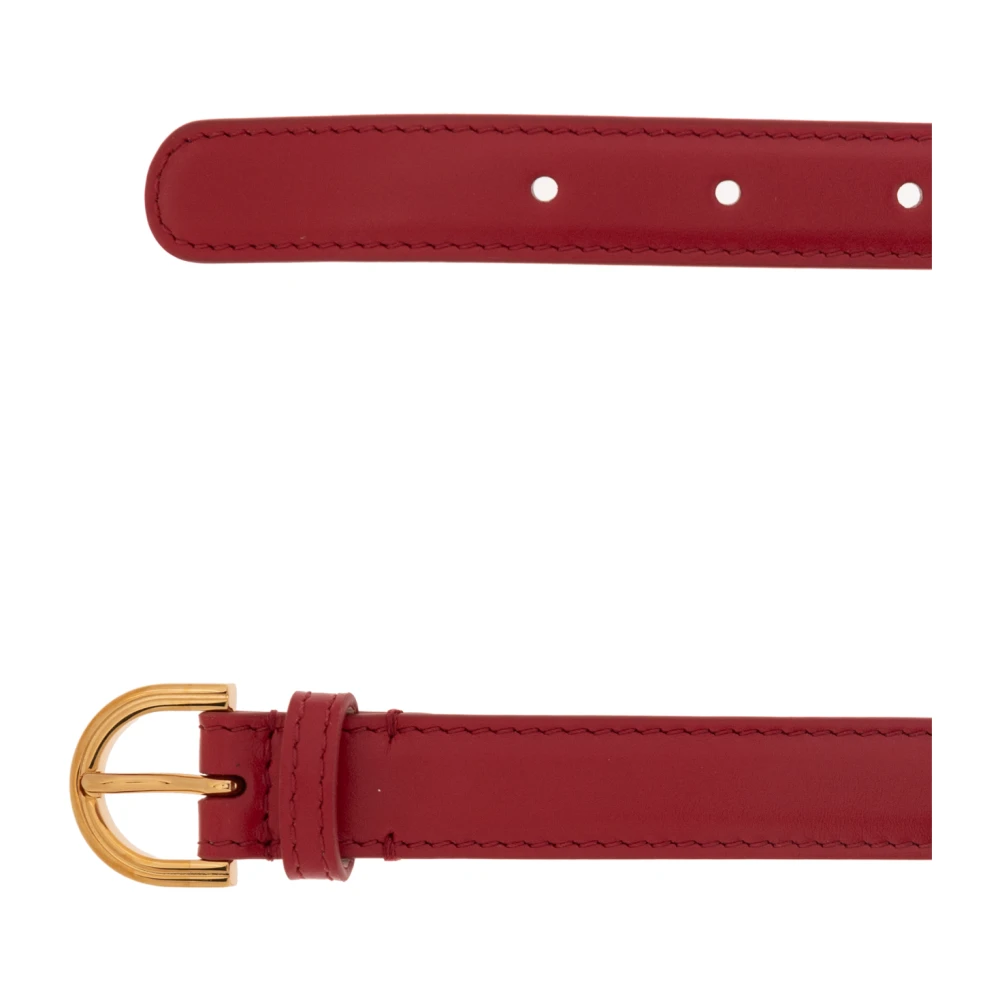 Versace Leren riem Red Dames