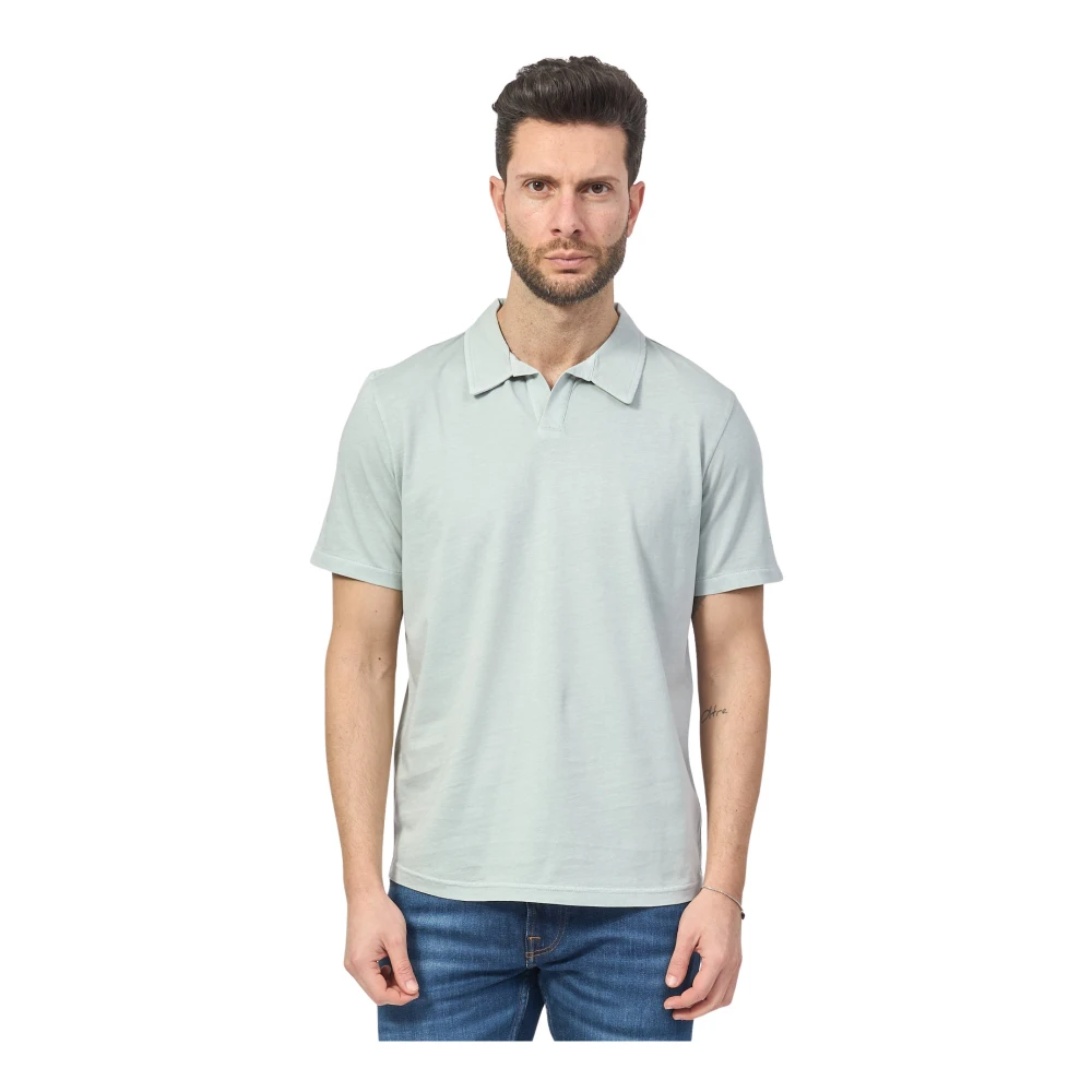 Ecoalf Blauwe Organische Katoenen Poloshirt Blue Heren