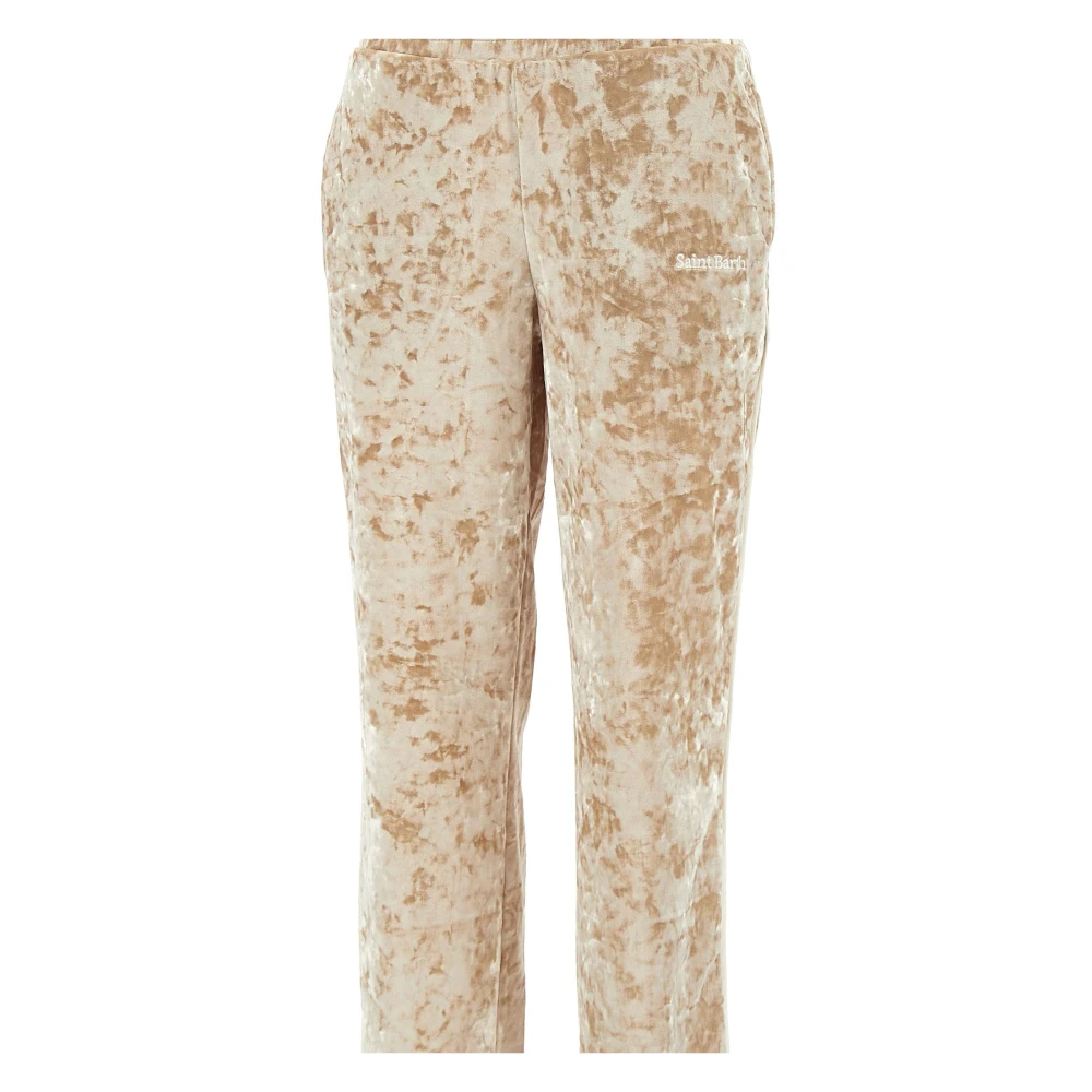 MC2 Saint Barth Chenille Jogger Ivoor Après Sky Collectie Beige Dames
