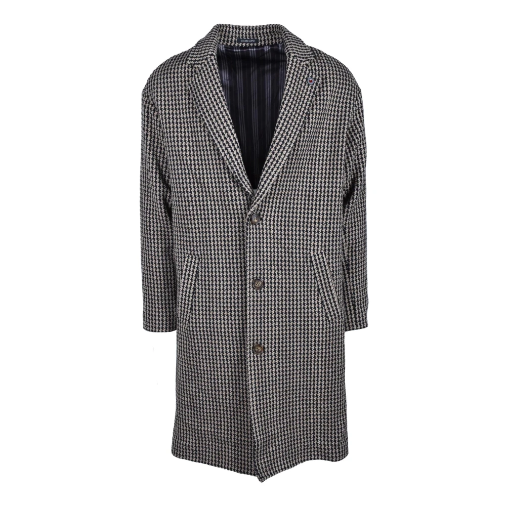 Gianni Lupo Stijlvolle Jas met Katoenmix Gray Heren