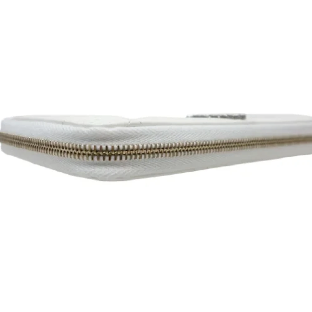 Chanel Vintage Pre-owned Leather wallets White Dames