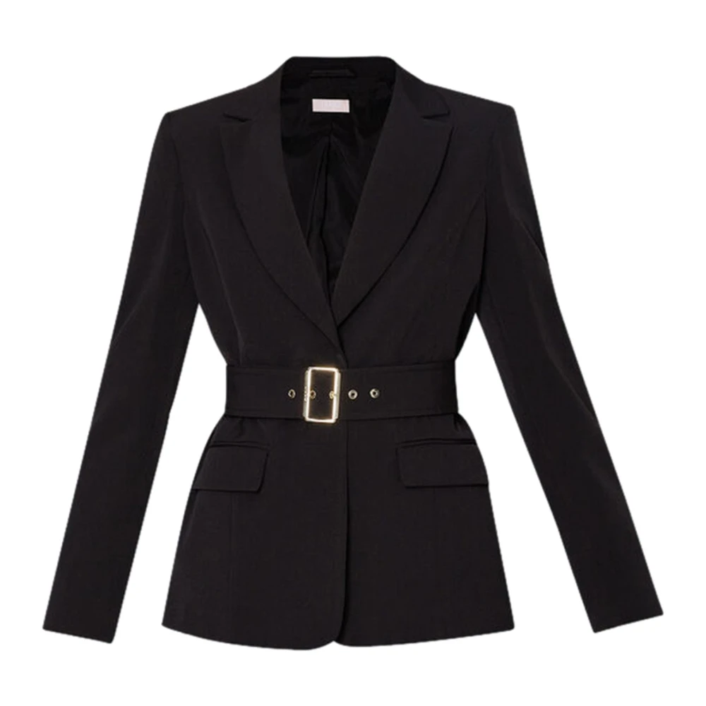 Liu Jo Getailleerde damesjas klassieke moderne stijl Black Dames