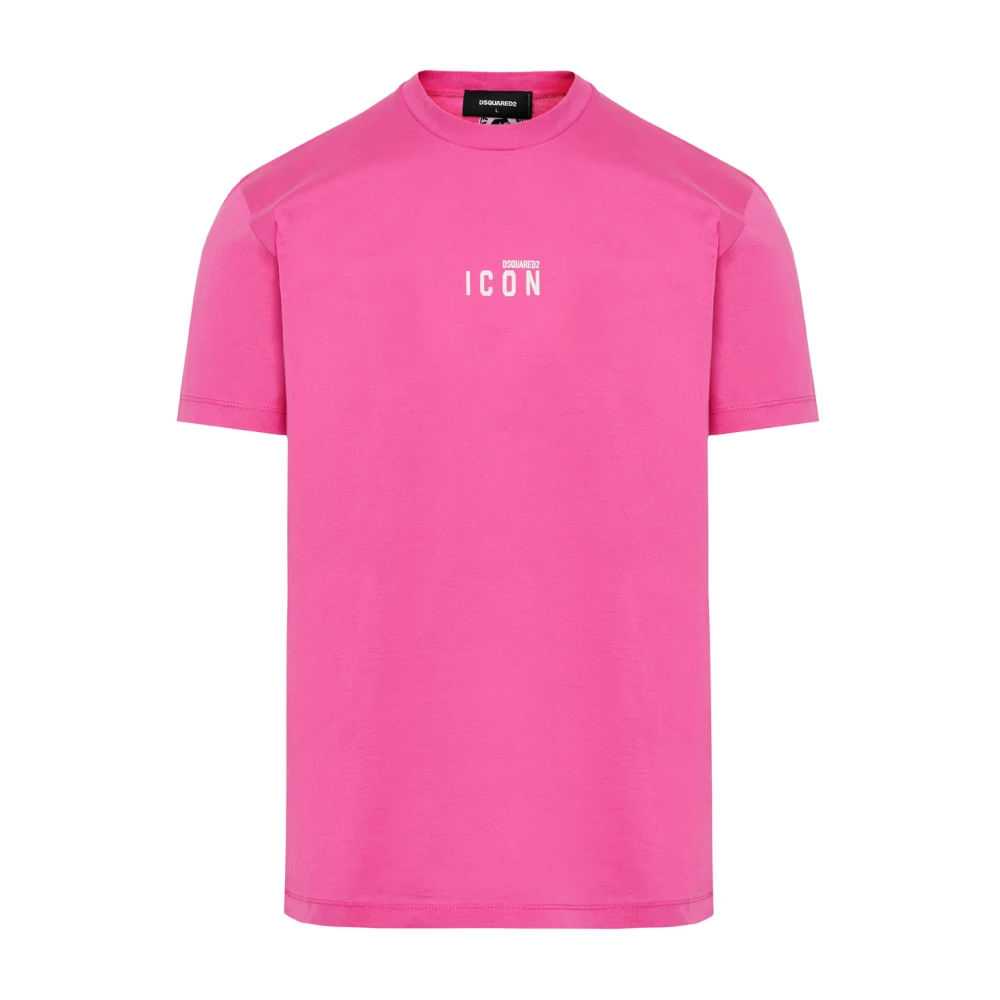 Dsquared2 Italiaans Katoenen T-shirt Pink Heren