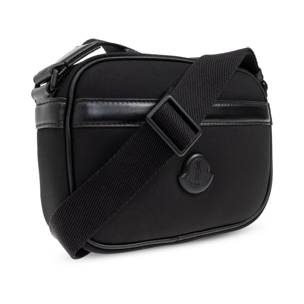 Moncler Zwarte Schoudertas met Toprits Black Heren