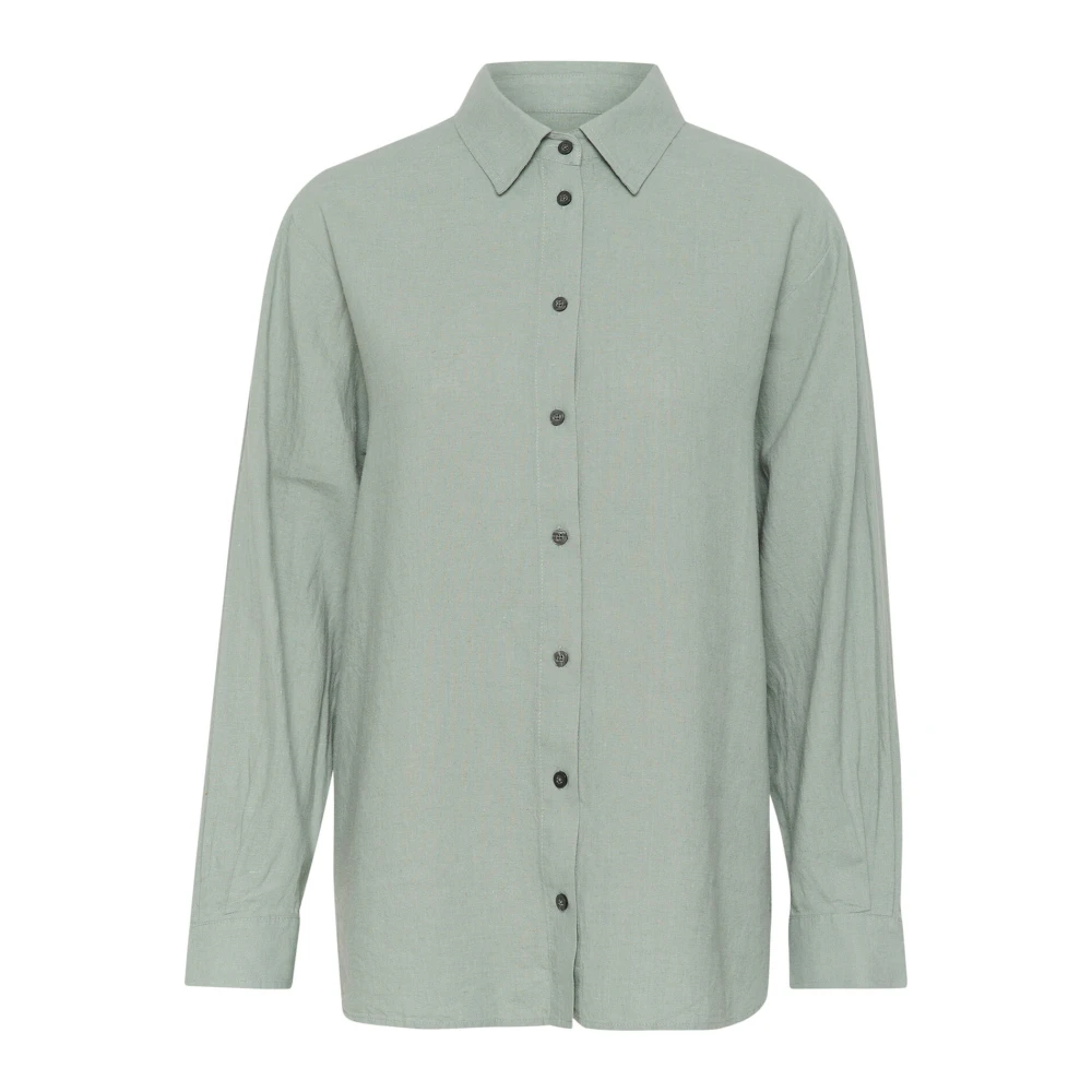 InWear Oversized Shirt Woestijn Groen Green Dames