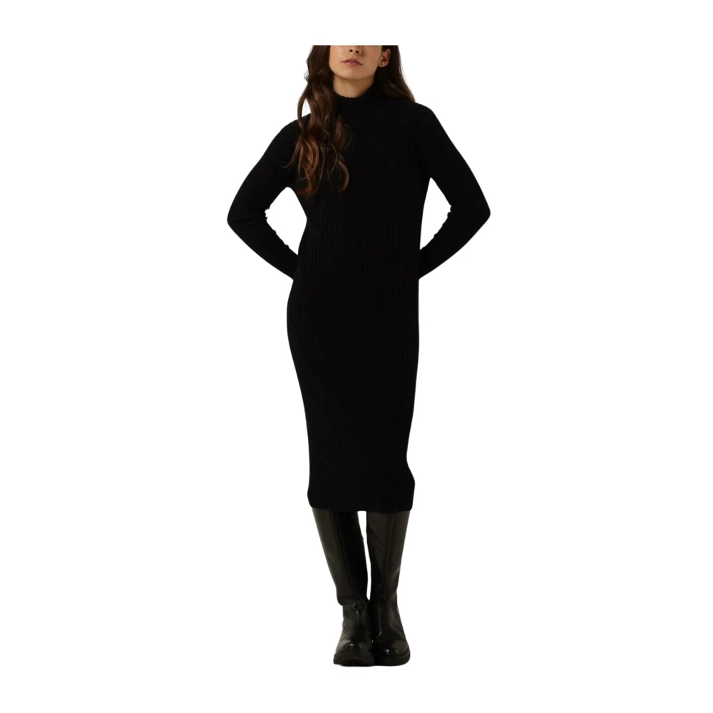 Tiger Of Sweden Zwarte Midi Jurk Vales Black Dames