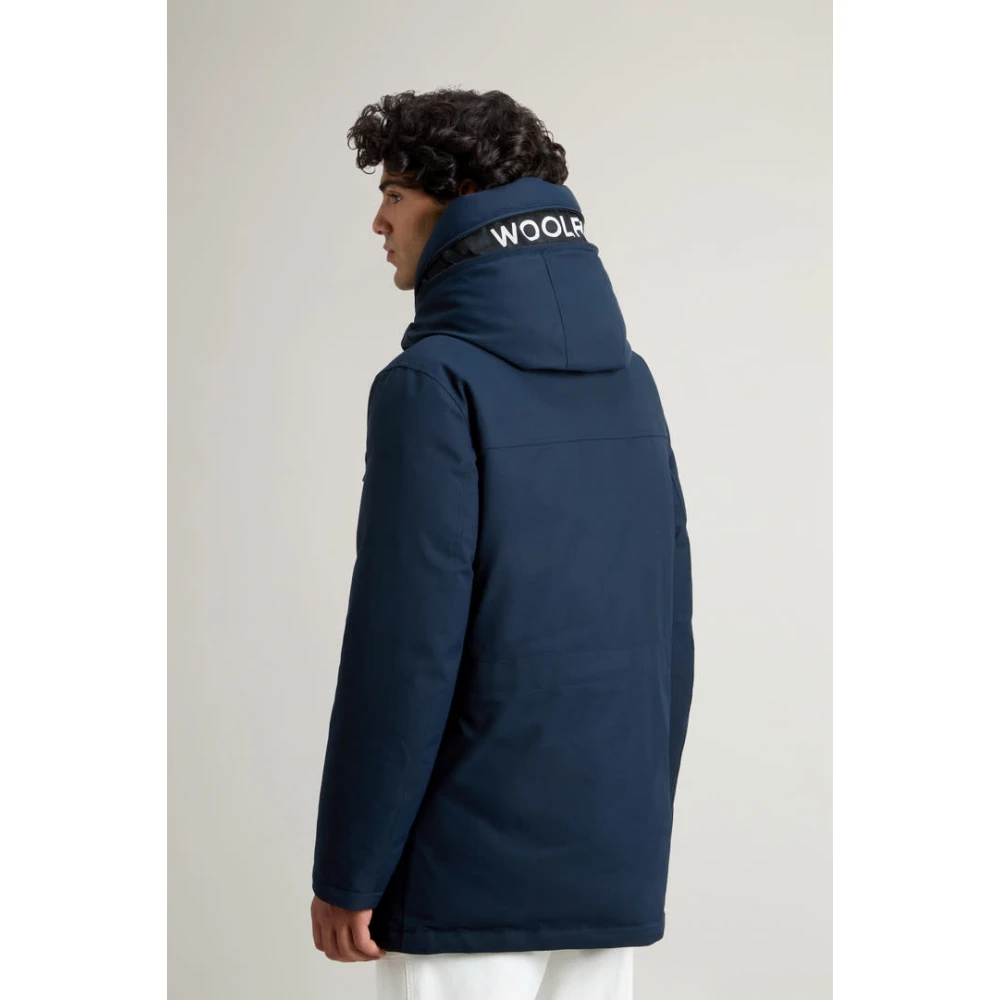 Woolrich Arctic Parka Melton Blue Heren