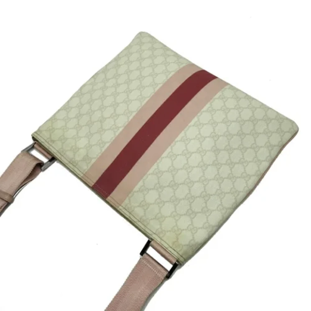 Gucci Vintage Pre-owned Leather shoulder-bags Beige Dames