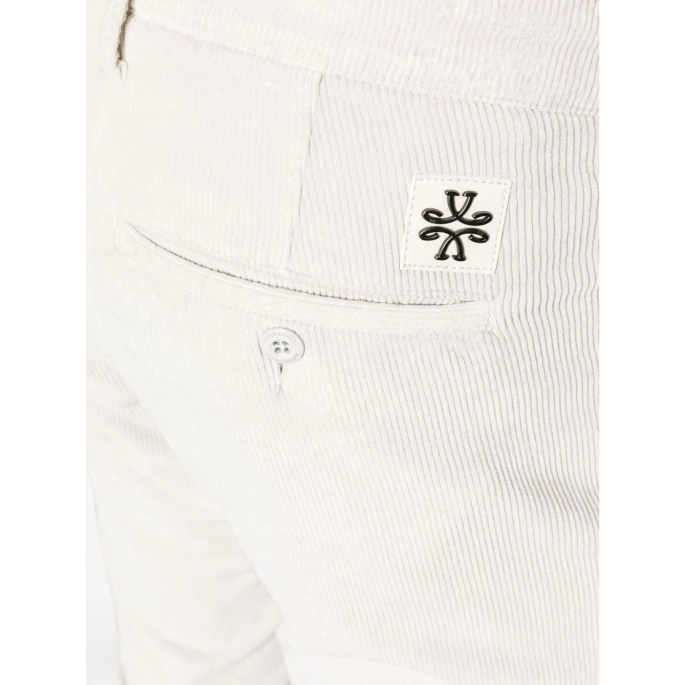 Jacob Cohën Witte Ribfluwelen Broek White Heren