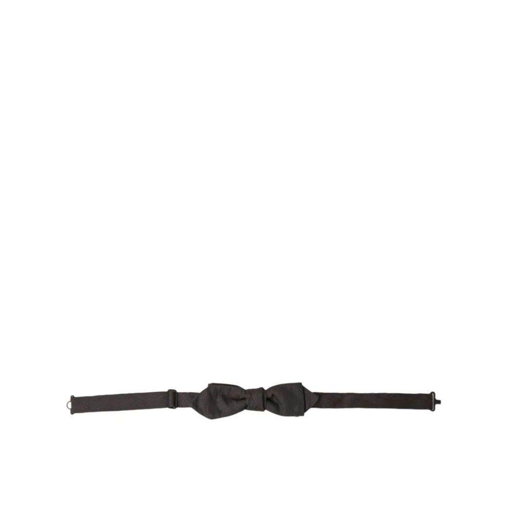 Dolce & Gabbana Elegante Bruine Zijden Strik Brown Heren