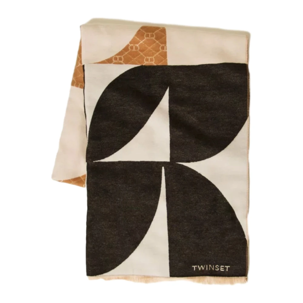 Twinset Women's Multicolor Winter Scarves, One Size, Jacquard Stole