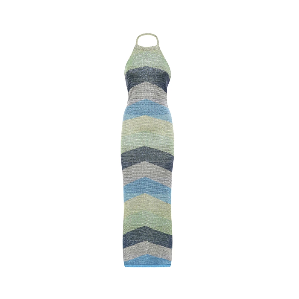 Akep Women's Multicolor Abito Lungo - Knitted Dresses - M - Dresses