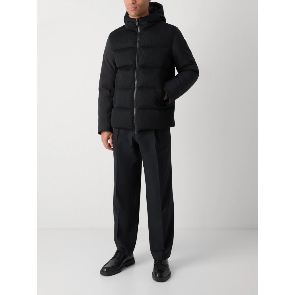 Colmar Zwarte gewatteerde jas met capuchon Black Heren