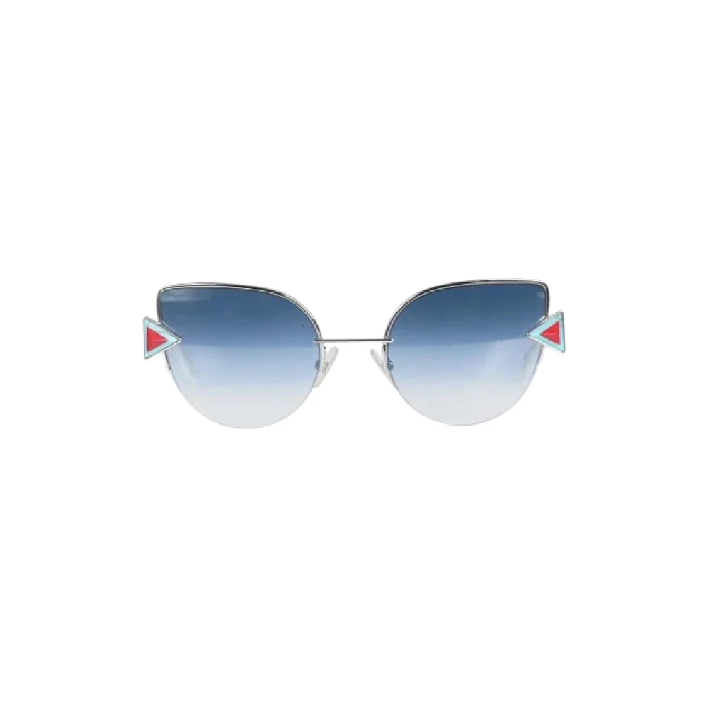Fendi Vintage Pre-owned Metal sunglasses Blue Dames