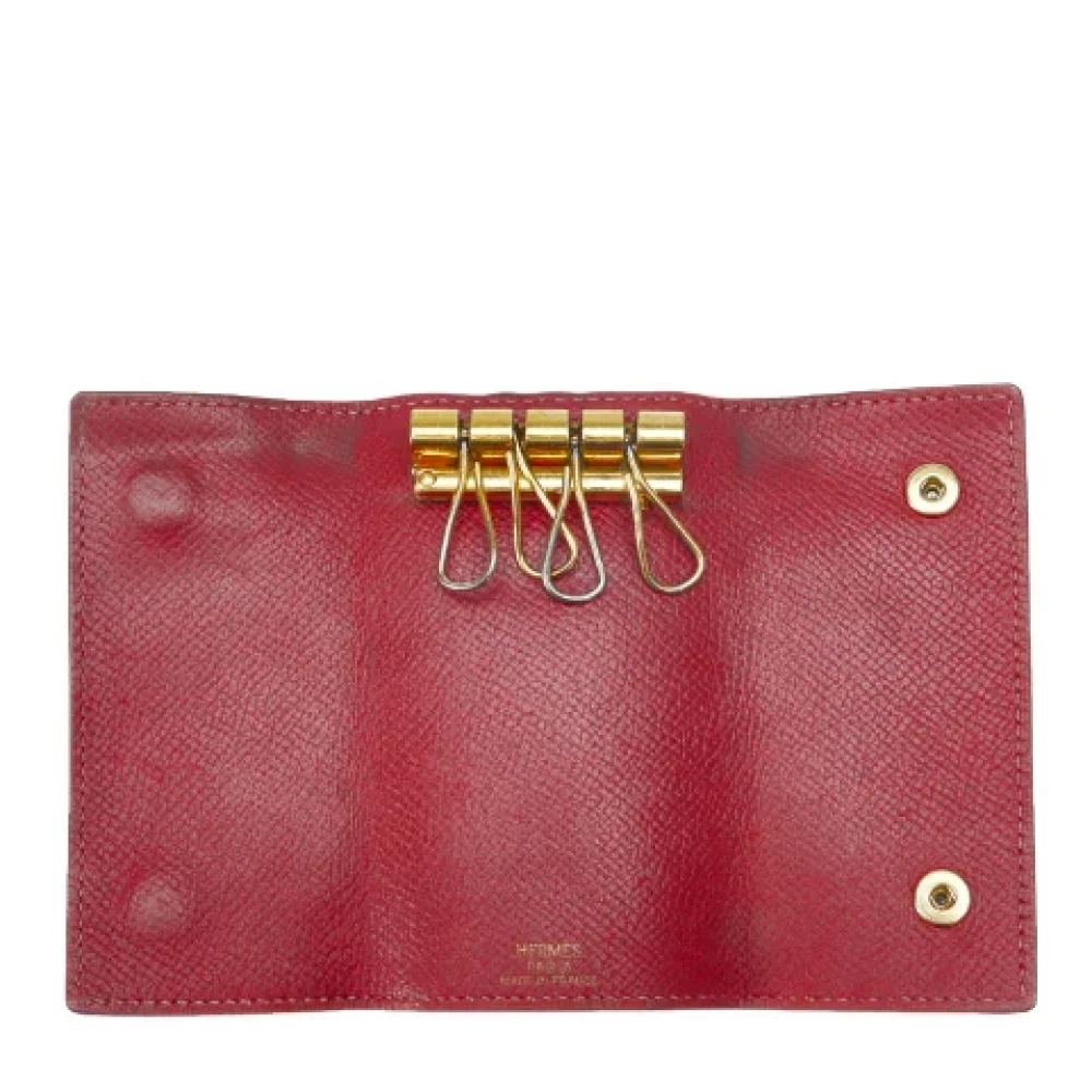 Hermès Vintage Pre-owned Leather key-holders Red Dames