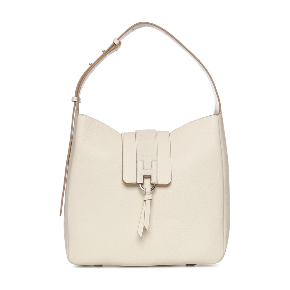 Hogan Women's White Logo-Buckle Shoulder Bag
