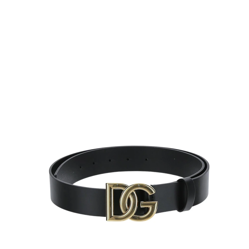 Dolce & Gabbana Klassieke Leren Riem Black Heren