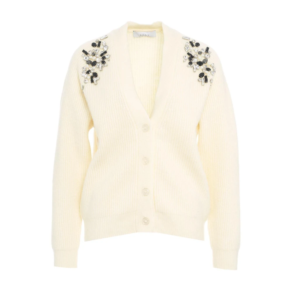 Kaos Witte Gebreide Kleding Aw24 Handwas White Dames