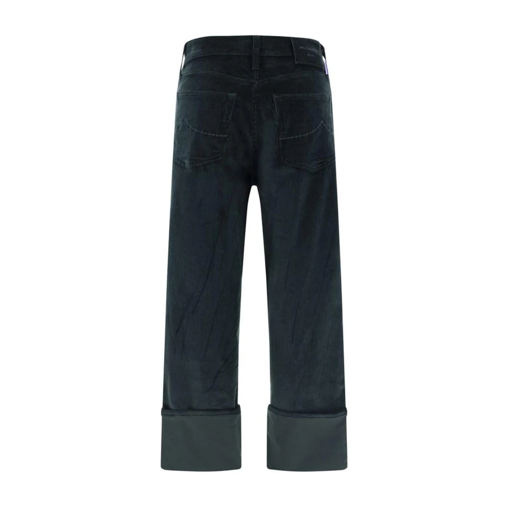 Jacob Cohën Hoge Omslag Corduroy Broek Vrouwen Green Dames
