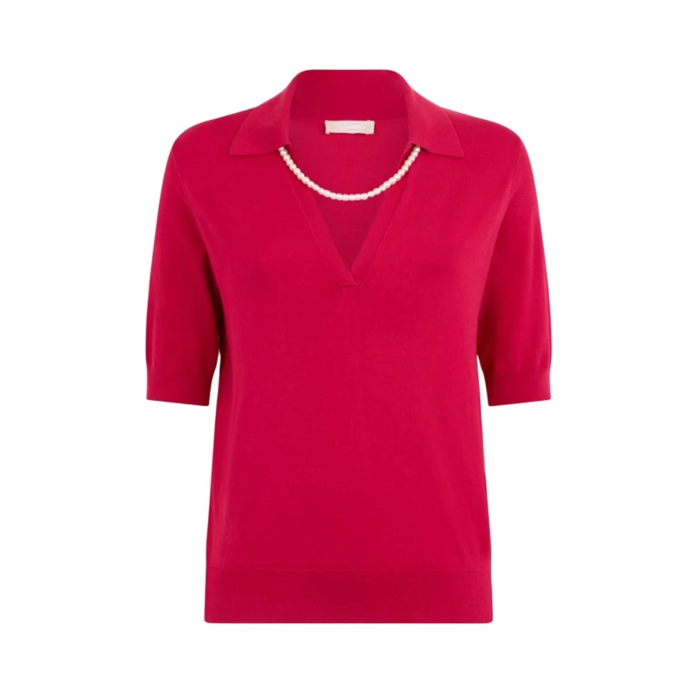 Liu Jo Damen Rosa V-Ausschnitt Strickware