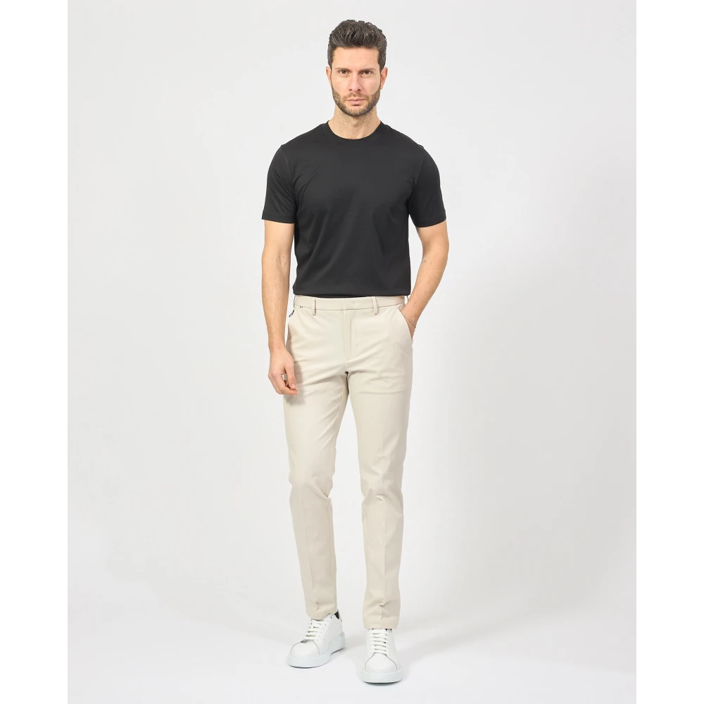Hugo Boss Slim Fit Beige Broek Kaito Stijl Beige Heren