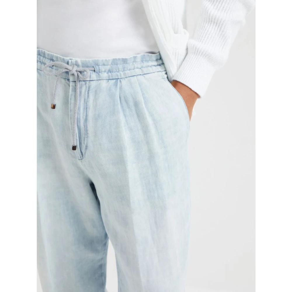 BRUNELLO CUCINELLI Stijlvolle Denim Jeans Blue Heren