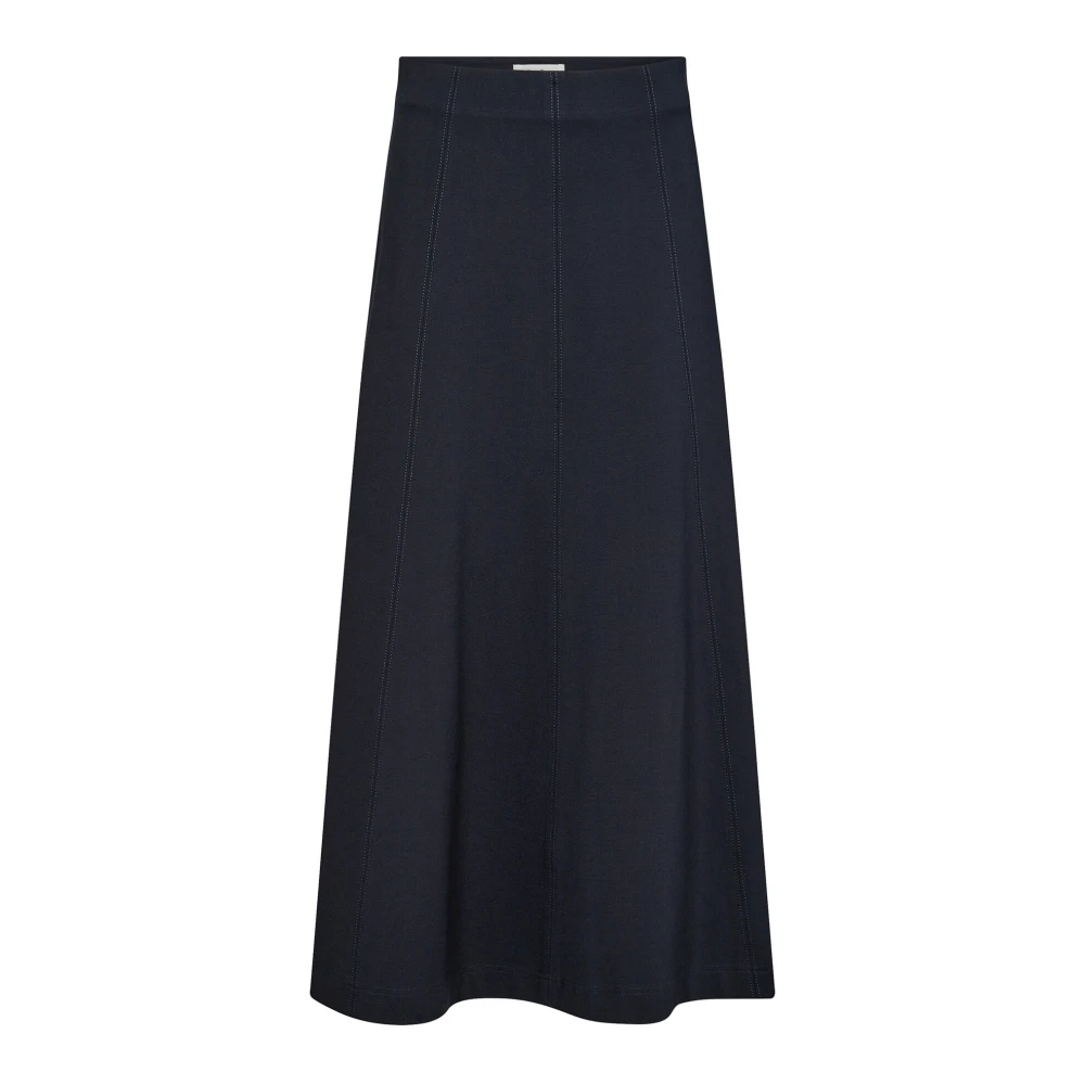 Part Two Elegante Donkerblauwe Rok Naginapw Stijl Blue Dames