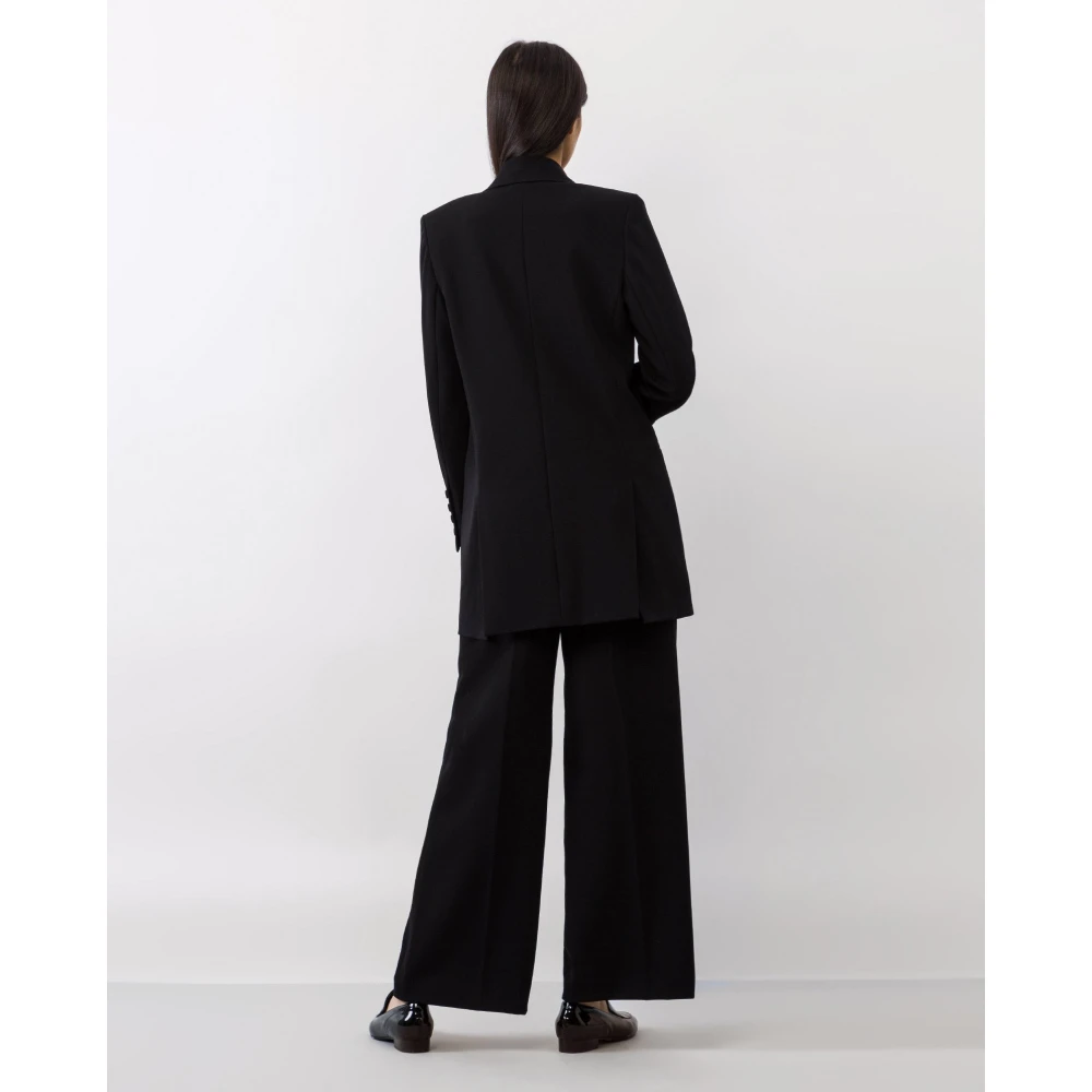 IVY OAK Peak Lapel Tuxedo Blazer Black Dames