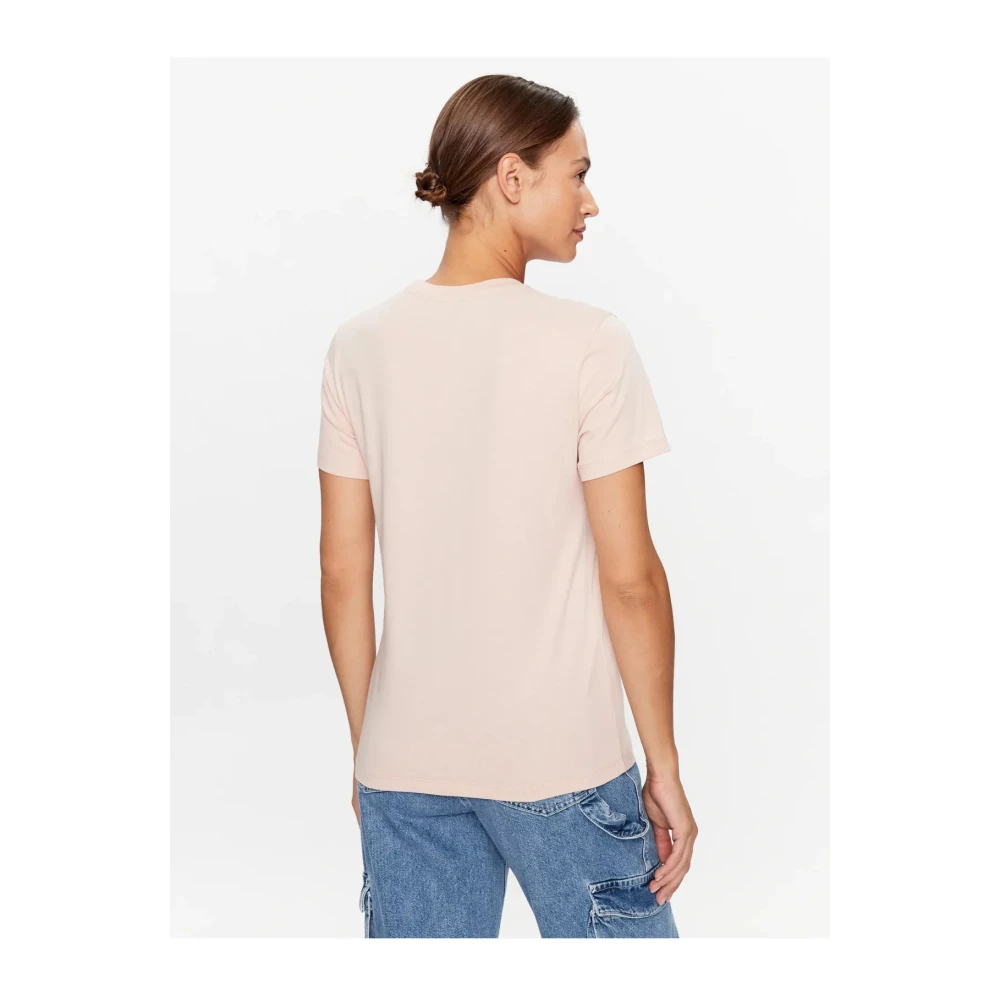 Vans Vintage Logo T-Shirt Roses Pink Dames