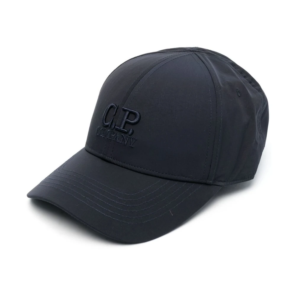 C.P. Company Blauwe Logo Hoed Stijlvolle Mode Accessoire Blue Heren