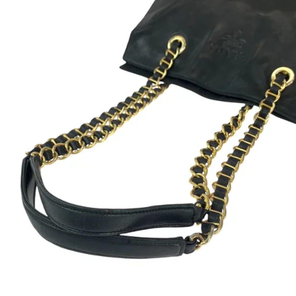 Prada Vintage Pre-owned Leather totes Black Dames