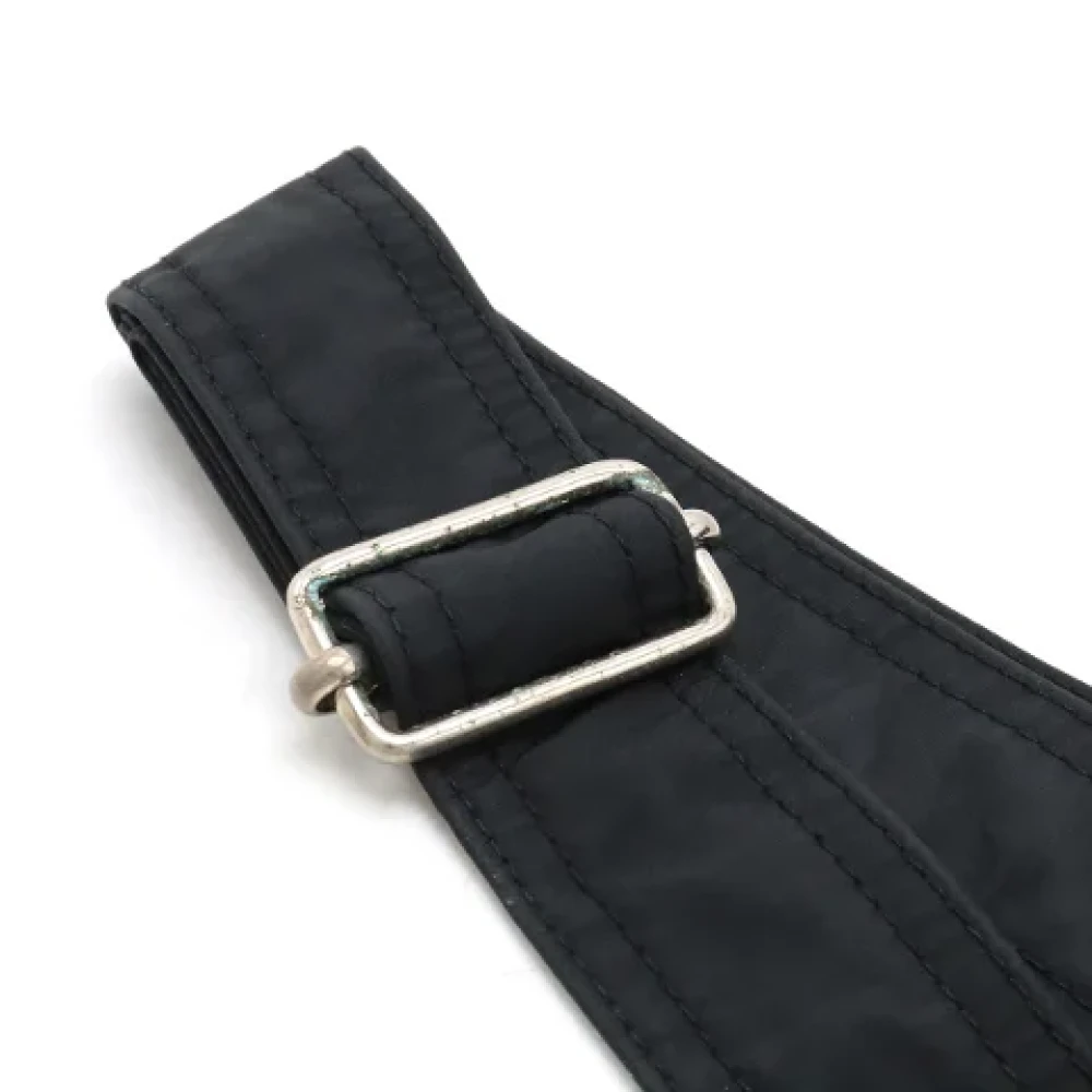 Hermès Vintage Pre-owned Canvas shoulder-bags Black Dames