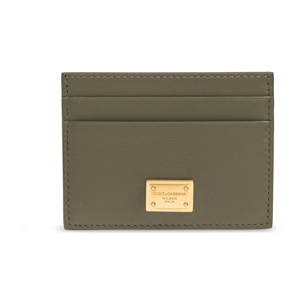 Dolce & Gabbana Donna Verde - Portacarte Con Applicazione - Accessories - One Size