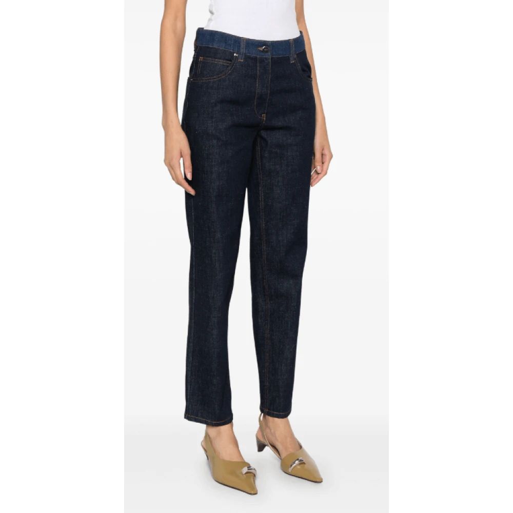 Fendi Tweekleurige spijkerbroek Blue Dames