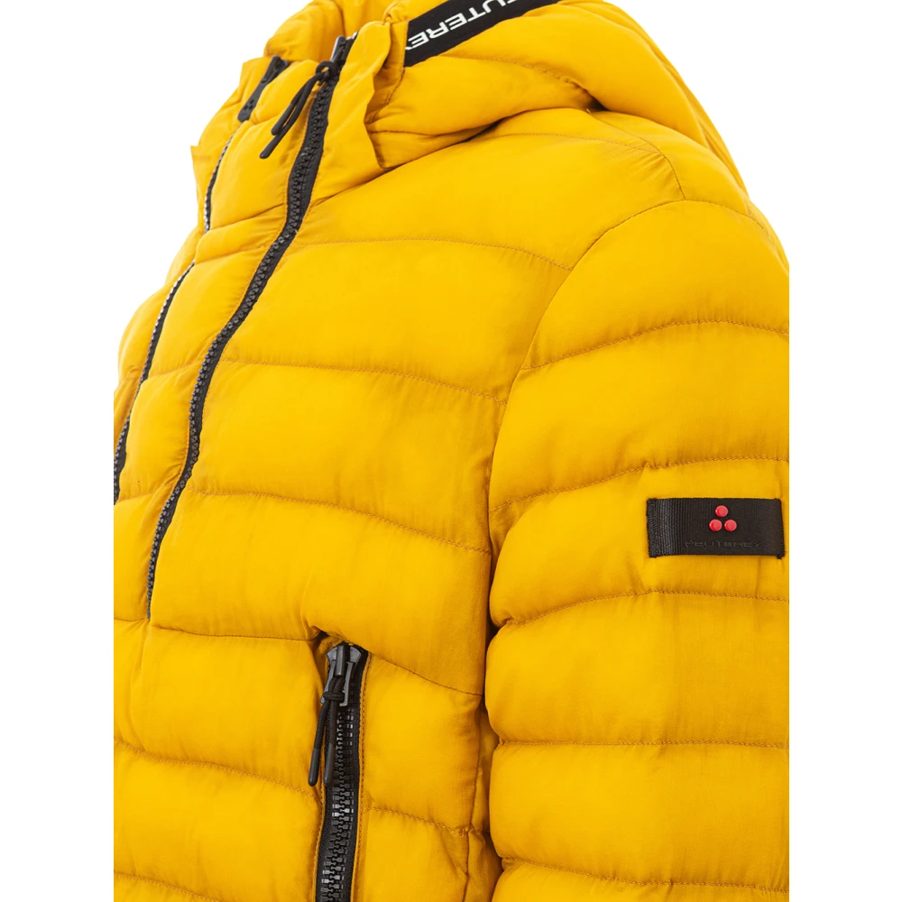 Peuterey Gewatteerde ritsjas zwart Yellow Heren