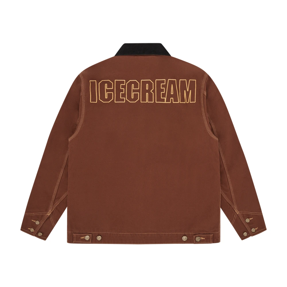 Icecream Canvas Werkjas Brown Heren