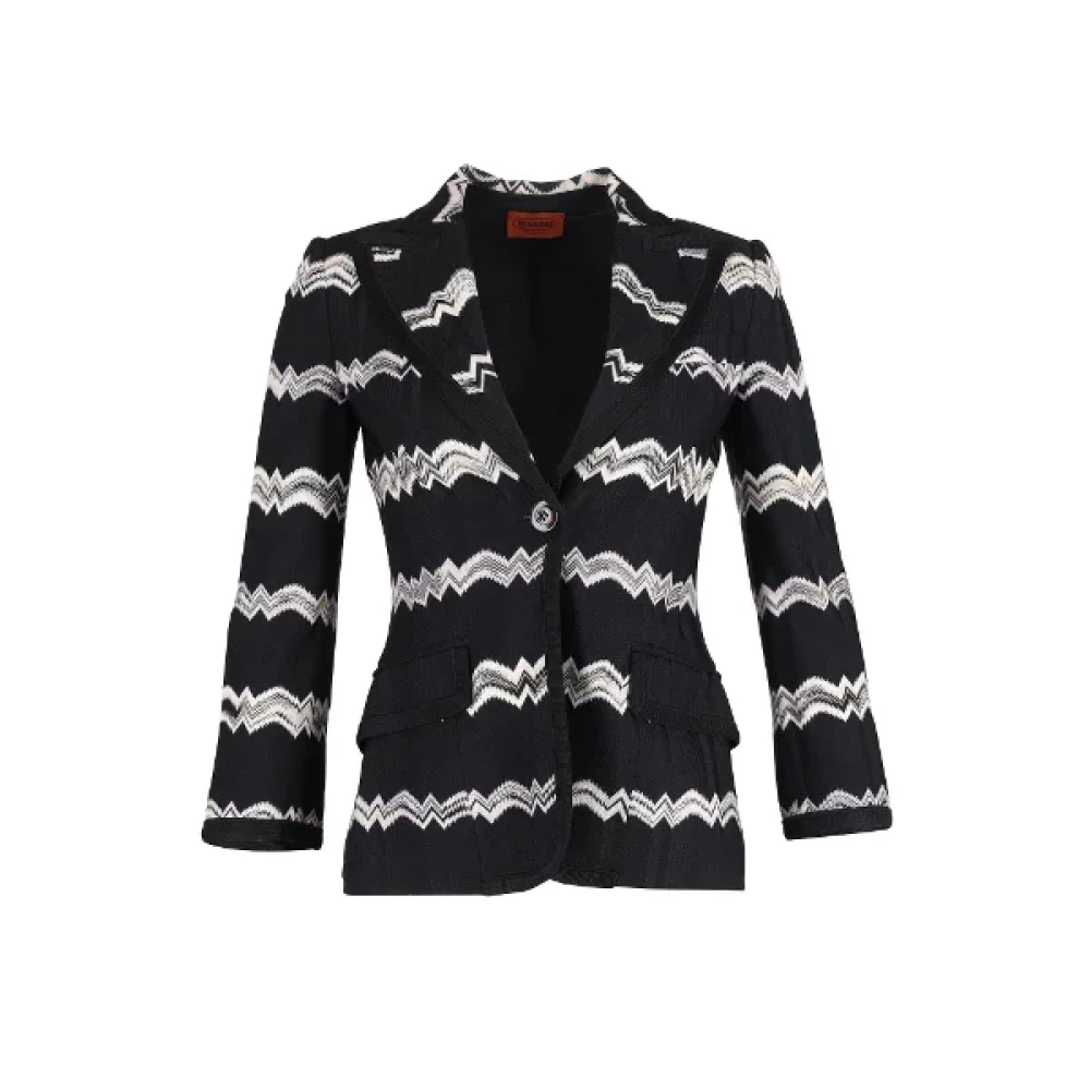 Missoni Pre-owned Polyester outerwear Black Dames