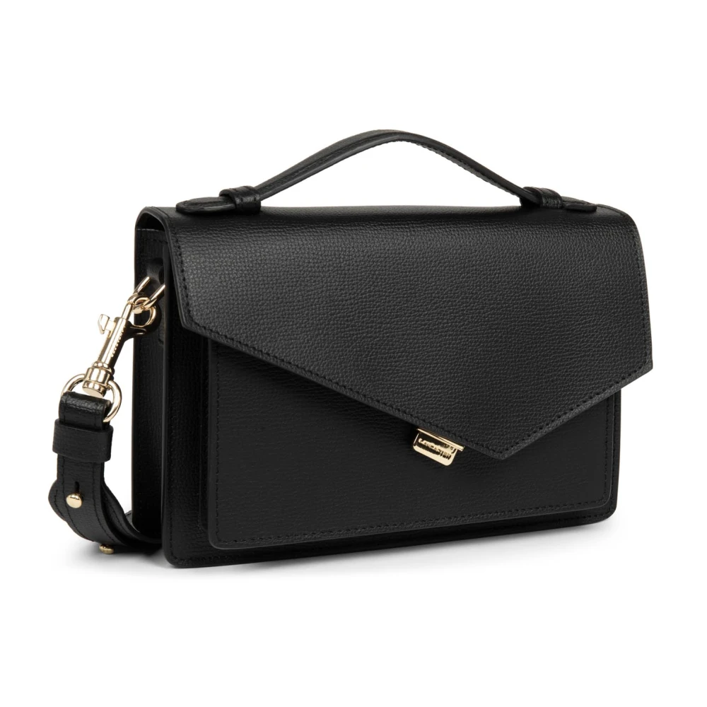 Lancaster Elegante Flap Handtas met Sluiting Zoé 480-011 Black Dames