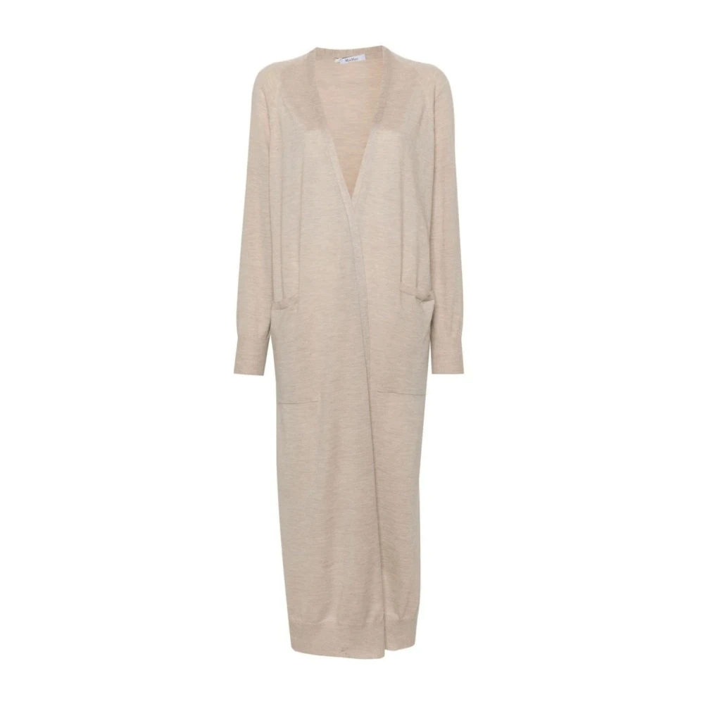 Max Mara Beige Cashmere Cardigan Sweater Aw24 Beige Dames