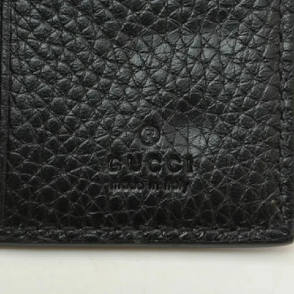 Gucci Vintage Pre-owned Leather key-holders Black Dames