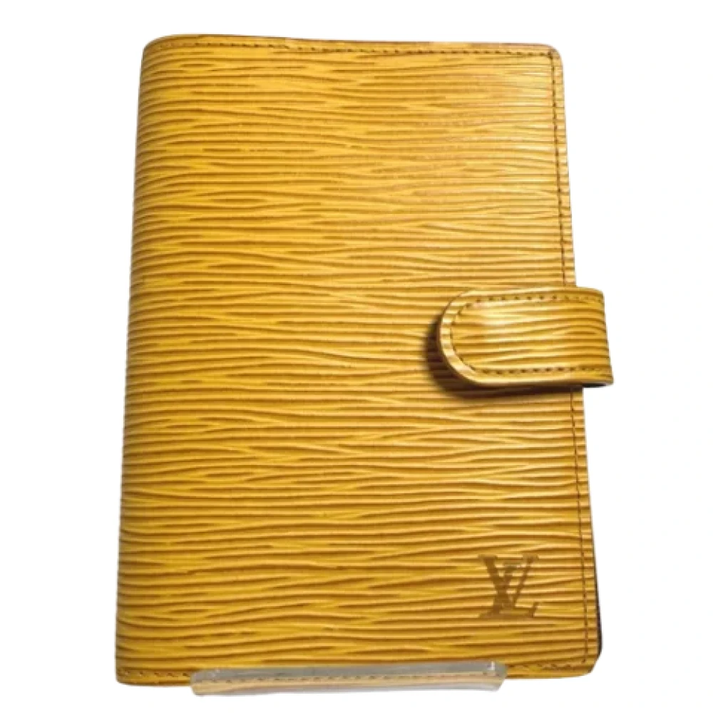 Louis Vuitton Vintage Pre-owned Leather home-office Yellow Dames