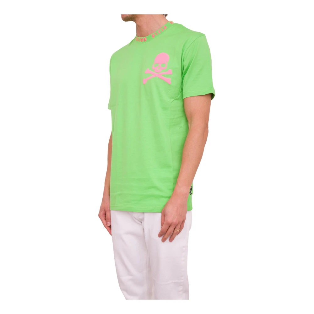 Philipp Plein Skull&Bones Ronde Hals T-shirt Green Heren